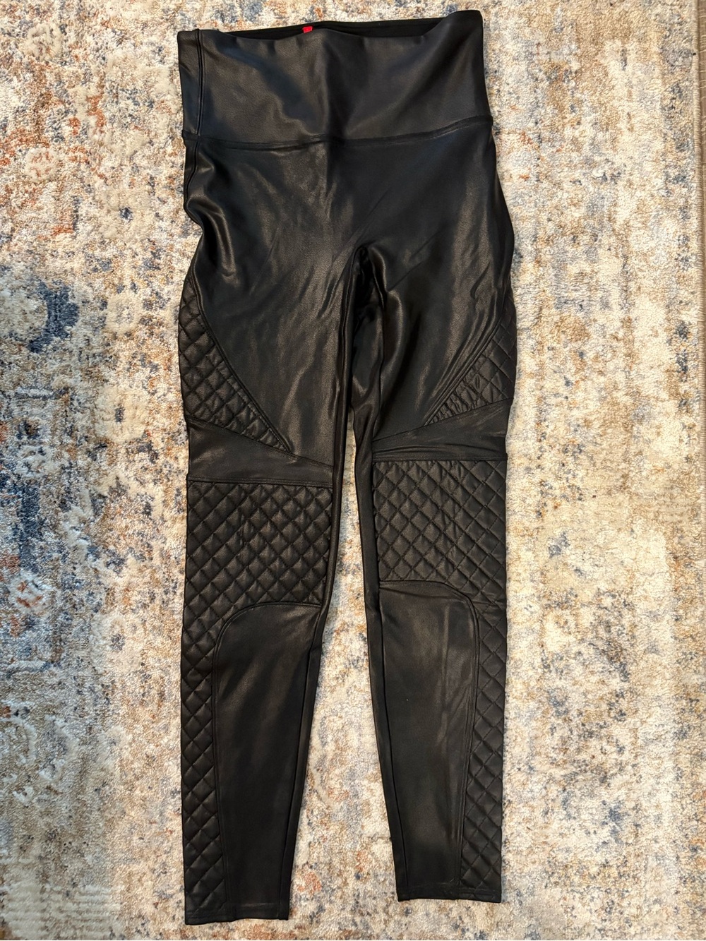 SPANX Shiny Black High-Rise Leggings